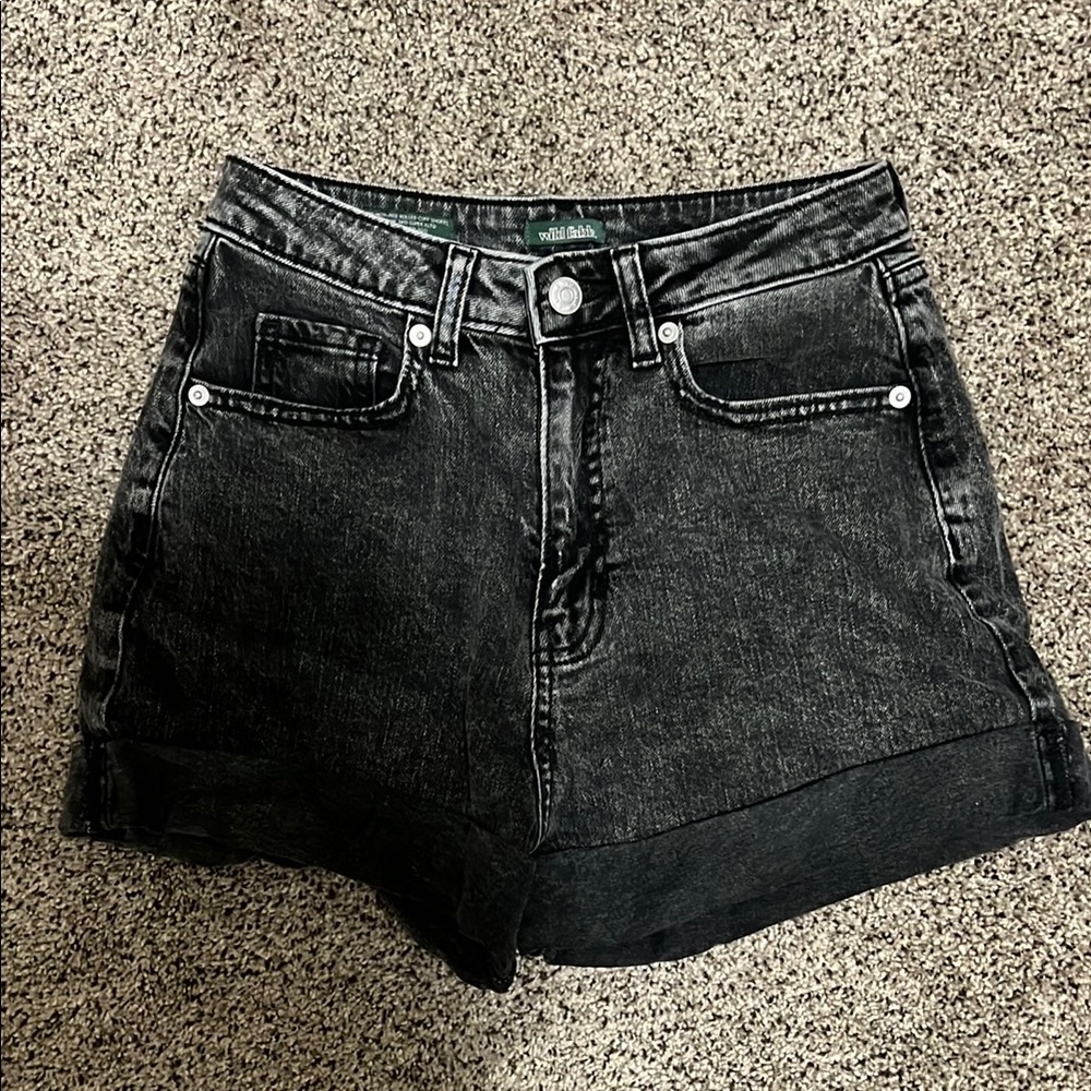 Wild Fable Black Jean Shorts